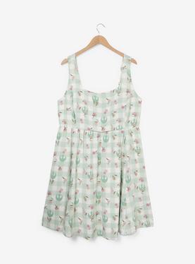 Star Wars Rebel Floral Gingham Plus Size Tank Dress, , hi-res